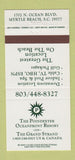 Matchbook Cover - Poindexter Resort Myrtle Beach SC 30 Strike