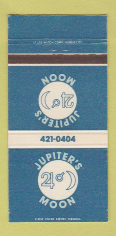 Matchbook Cover - Jupiter's Moon 30 Strike