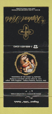 Matchbook Cover - Raphael Hotels Chicago IL Kansas City MO 30 Strike