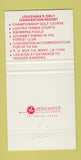 Matchbook Cover - Toro Hills Golf Florien LA 30 Strike