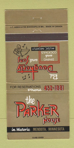 Matchbook Cover - The Parker House Red Dougherty Mendota MN 30 Strike