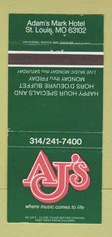 Matchbook Cover - Adam's Mark Hotel St Louis MO 30 Strike