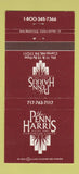 Matchbook Cover - Penn Harris Hotel Camp Hill PA 30 Strike