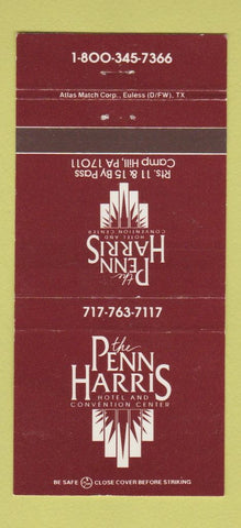 Matchbook Cover - Penn Harris Hotel Camp Hill PA 30 Strike