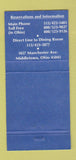 Matchbook Cover - The Manchester Inn Middletown OH WEAR 30 Strike