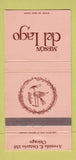 Matchbook Cover - Meson Del Lago Chicago IL Mexican  30 Strike