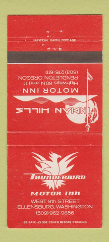 Matchbook Cover - Motor Inns Indian Hills Ellensburg WA Pendleton OR 30 Strike