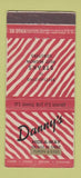 Matchbook Cover - Danny's Hide A Way Restaurant New York City 30 Stick