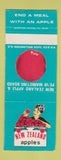 Matchbook Cover - New Zealand Apples Wellington girlie SAMPLE