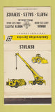 Matchbook Cover - Construction Service North Platte Omaha NE 30 Strike