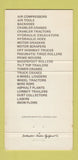 Matchbook Cover - Construction Service North Platte Omaha NE 30 Strike