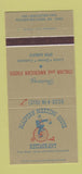 Matchbook Cover - Malvern Meeting House Restaurant Italian Frazer PA 30 Strike