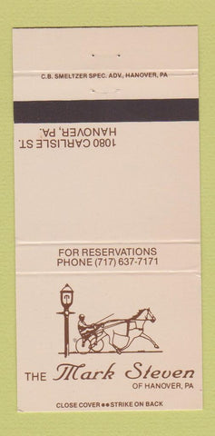 Matchbook Cover - The Mark Steven Hanover PA 30 Strike