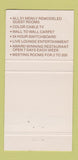 Matchbook Cover - The Mark Steven Hanover PA 30 Strike