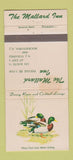 Matchbook Cover - The Mallard Inn Moorestown NJ STAINED 30 Strike