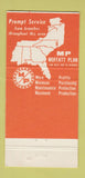 Matchbook Cover - Moffatt Bearings  30 Strike