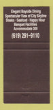 Matchbook Cover - Tom Ham's Lighthouse San Diego CA Harbor ISland 30 Strike