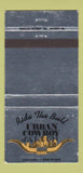 Matchbook Cover - Urban Cowboy Saloon Westland Riverview MI WEAR 30 Strike