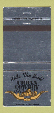 Matchbook Cover - Urban Cowboy Saloon Westland Riverview MI WEAR 30 Strike