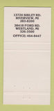 Matchbook Cover - Urban Cowboy Saloon Westland Riverview MI WEAR 30 Strike
