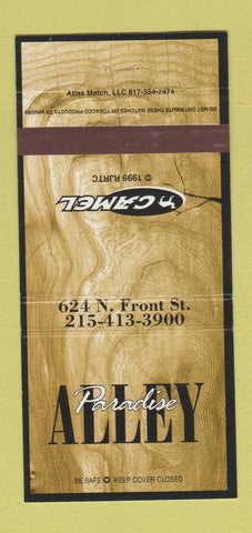 Matchbook Cover - Paradise Alley Camel Cigarettes 30 Strike