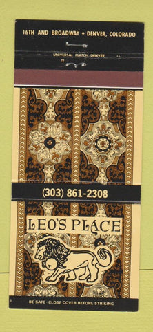 Matchbook Cover - Leo's Place Denver Colorado 30 Strike