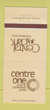 Matchbook Cover Central Park Restaurant Centre One Hotel Cleveland OH 30 Strike