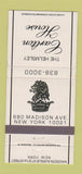 Matchbook Cover - Helmsey Carlton House New York City WEAR 30 Strike