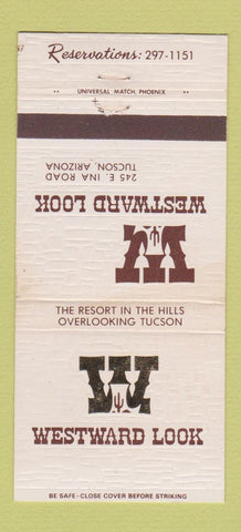 Matchbook Cover - Westward Look Tucson AZ WEAR 30 Strike