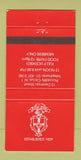 Matchbook Cover - Tudor Club London England UK WEAR 30 Strike
