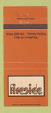 Matchbook Cover - Fireside Wichita KS 30 Strike
