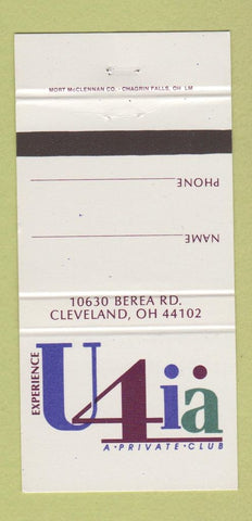 Matchbook Cover - U4ia Club Cleveland OH 30 Strike