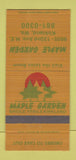 Matchbook Cover - Maple Garden Kirkland WA 30 Strike