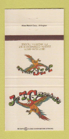 Matchbook Cover - JT Garcia's Fort Worth TX Mexican 30 Strike