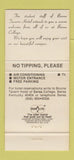 Matchbook Cover - Boone Tavern Hotel Berea KY 30 Strike