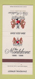 Matchbook Cover - The Monteleone Hotel New Orleans LA 1986 30 Strike