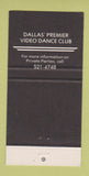 Matchbook Cover - Baby's Dallas TX Video Dance Club 30 Strike