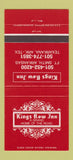 Matchbook Cover - Kings Row Inn Fort Smith Texarkana AR TX 30 Strike