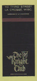Matchbook Cover - The Knight Club La Crosse WI 30 Strike