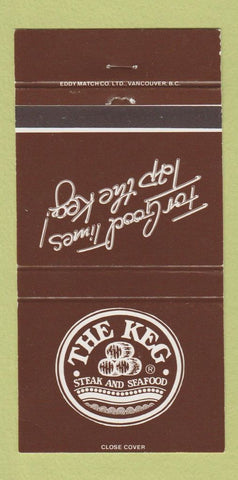 Matchbook Cover - The Keg Steak Seafood 30 Strike
