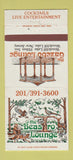Matchbook Cover - Gazebo Beastro Lounge Hilton Inn Woodcliff Lake NJ 30 Strike