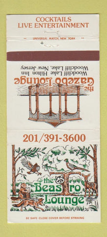 Matchbook Cover - Gazebo Beastro Lounge Hilton Inn Woodcliff Lake NJ 30 Strike