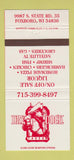 Matchbook Cover - Dry Dock Tavern Foxboro MA Pizza 30 Strike