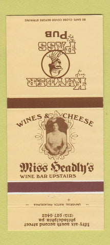 Matchbook Cover - Khyber Pass Pub Philadelphia PA Miss Headly's 30 Strike
