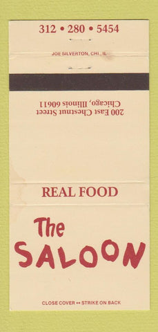 Matchbook Cover - The Saloon Restaurant Chicago IL 30 Strike