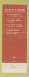 Matchbook Cover - Bar Harbor Myrtle Beach SC