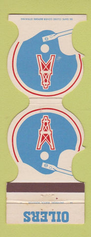 Matchbook Cover - Houston Oilers Football TX Harold's Men's Clothes