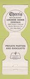 Matchbook Cover - Cheerio Pro Staff Santa Monica CA Golf