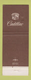 Matchbook Cover - Cadillac Arnie Bauer Chicago Heights IL