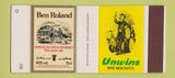 Matchbox - Unwins Wine Ben Roland Scotch Whiskey